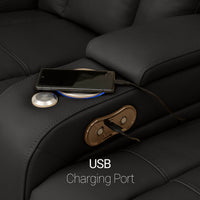 Serenity Italian Leather Home Theater Seating Single Recliner