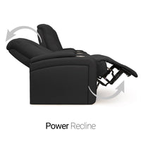 Serenity Italian Leather Home Theater Seating Single Recliner