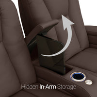 Serenity Italian Leather Home Theater Seating Single Recliner