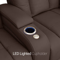 Serenity Italian Leather Home Theater Seating Single Recliner