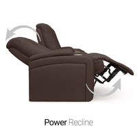 Serenity Italian Leather Home Theater Seating Single Recliner
