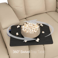 Serenity Italian Leather Home Theater Seating Single Recliner
