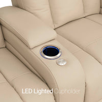 Serenity Italian Leather Home Theater Seating Single Recliner