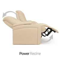 Serenity Italian Leather Home Theater Seating Single Recliner