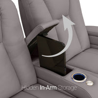 Serenity Italian Leather Home Theater Seating Single Recliner