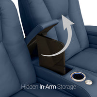 Serenity Italian Leather Home Theater Seating Single Recliner