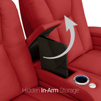 Serenity Italian Leather Home Theater Seating Single Recliner