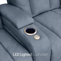 Serenity Italian Leather Home Theater Seating Single Recliner