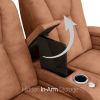 Serenity Italian Leather Home Theater Seating Single Recliner