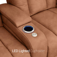 Serenity Italian Leather Home Theater Seating Single Recliner