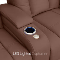 Serenity Italian Leather Home Theater Seating Single Recliner