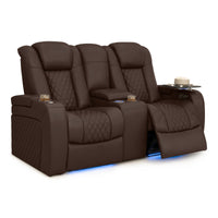 Seatcraft Anthem Loveseat Italian Leather, Powered Headrest, Power Recline