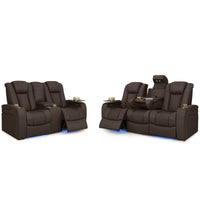 Seatcraft Anthem Sofa & Loveseat Italian Leather, Powered Headrest, Power Recline