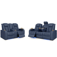 Seatcraft Anthem Sofa & Loveseat Italian Leather, Powered Headrest, Power Recline