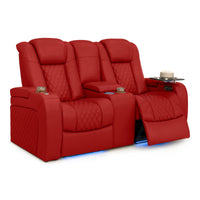 Seatcraft Anthem Loveseat Italian Leather, Powered Headrest, Power Recline