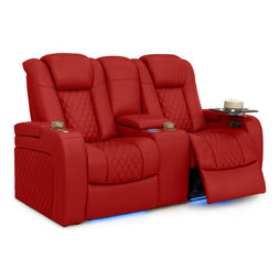 Seatcraft Anthem Loveseat Italian Leather, Powered Headrest, Power Recline