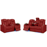 Seatcraft Anthem Sofa & Loveseat Italian Leather, Powered Headrest, Power Recline