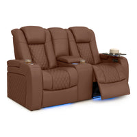 Seatcraft Anthem Loveseat Italian Leather, Powered Headrest, Power Recline