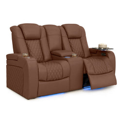 Seatcraft Anthem Loveseat Italian Leather, Powered Headrest, Power Recline