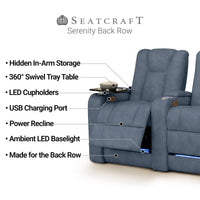 Serenity Leather BACKROW Home Theater Seating® Single Recliner