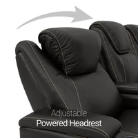 Pantheon Italian Leather Big & Tall Home Theater Seating Single Recliner