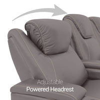 Pantheon Italian Leather Big & Tall Home Theater Seating Single Recliner