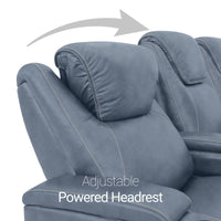 Pantheon Italian Leather Big & Tall Home Theater Seating Single Recliner
