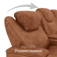 Pantheon Italian Leather Big & Tall Home Theater Seating Single Recliner