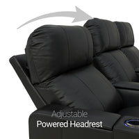 Julius Italian Leather Big & Tall Home Theater Seats