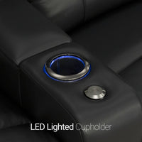 Julius Italian Leather Big & Tall Home Theater Seats