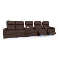 Julius Italian Leather Big & Tall Home Theater Seats
