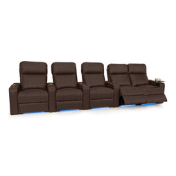 Julius Italian Leather Big & Tall Home Theater Seats