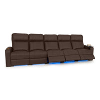 Julius Italian Leather Big & Tall Home Theater Seats