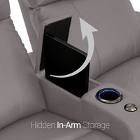 Julius Big & Tall Home Theater Seating Single Recliner