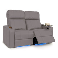 Julius Italian Leather Big & Tall Home Theater Seats