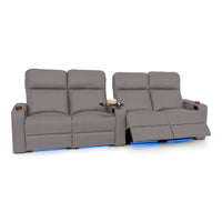 Julius Italian Leather Big & Tall Home Theater Seats