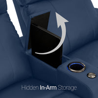 Julius Big & Tall Home Theater Seating Single Recliner