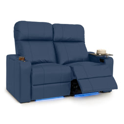 Julius Italian Leather Big & Tall Home Theater Seats