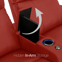 Julius Big & Tall Home Theater Seating Single Recliner