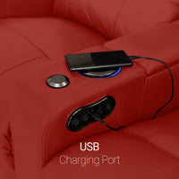 Julius Big & Tall Home Theater Seating Single Recliner