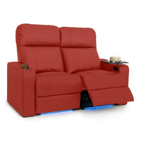 Julius Italian Leather Big & Tall Home Theater Seats