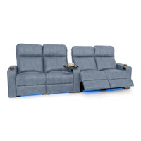 Julius Italian Leather Big & Tall Home Theater Seats