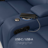 Equinox CoolZeroᵀᴹ Italian Leather BACKROW Theater Seating® Single Recliner