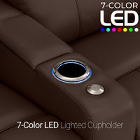Monterey CoolZeroᵀᴹ Italian Leather Home Theater Seating Single Recliner