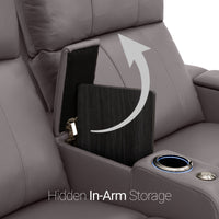 Monterey CoolZeroᵀᴹ Italian Leather Home Theater Seating Single Recliner