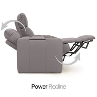 Monterey CoolZeroᵀᴹ Italian Leather Home Theater Seating Single Recliner