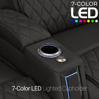 Apex CoolZeroᵀᴹ Italian Leather Home Theater Seating Single Recliner