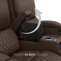 Apex CoolZeroᵀᴹ Italian Leather Home Theater Seating Single Recliner