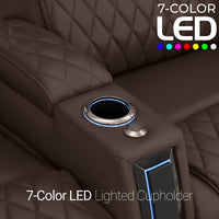 Apex CoolZeroᵀᴹ Italian Leather Home Theater Seating Single Recliner