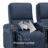 Apex CoolZeroᵀᴹ Italian Leather Home Theater Seating Single Recliner